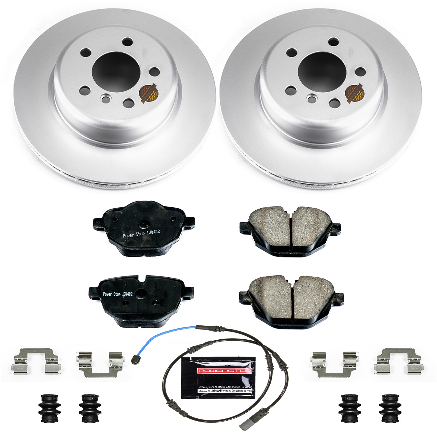 Power Stop - CRK6034 - Rear - Disc Brake Pad and Rotor Kit