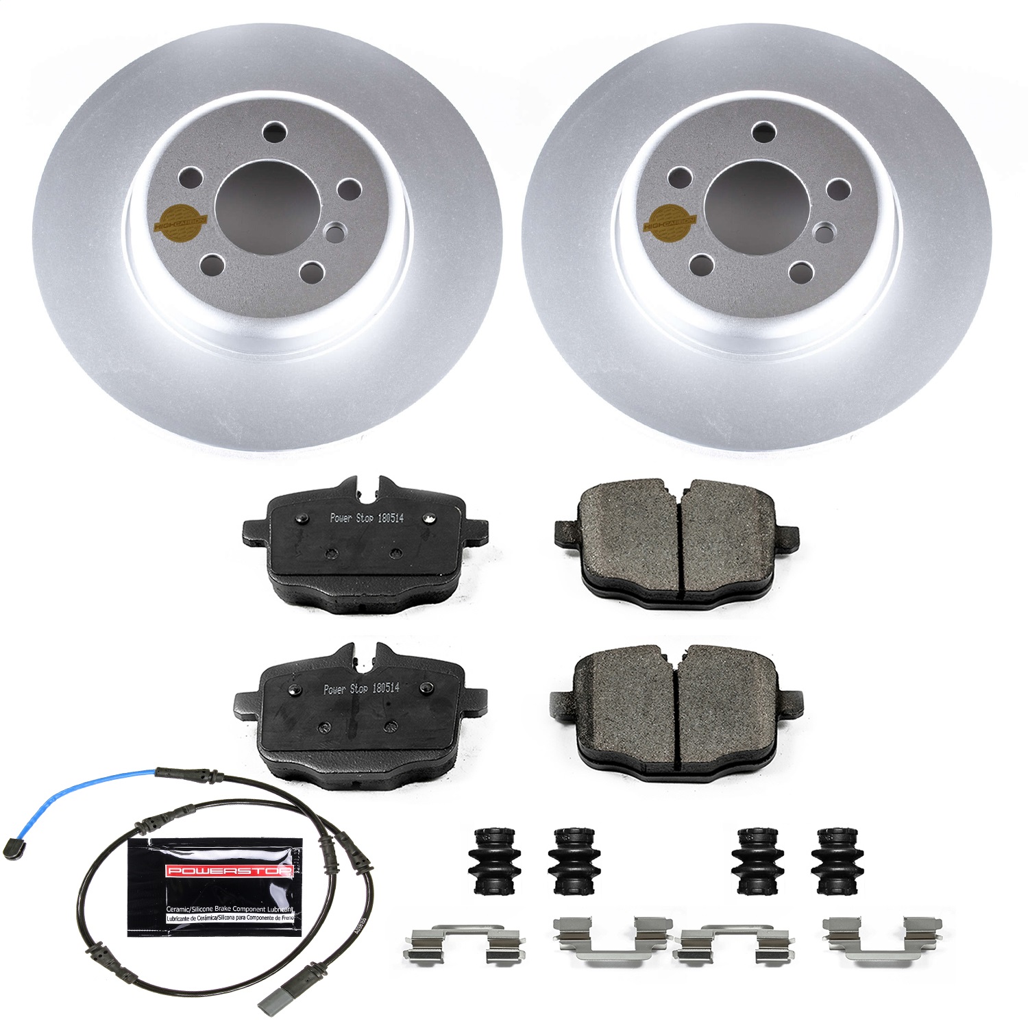 Power Stop - CRK6037 - Rear - Disc Brake Pad and Rotor Kit
