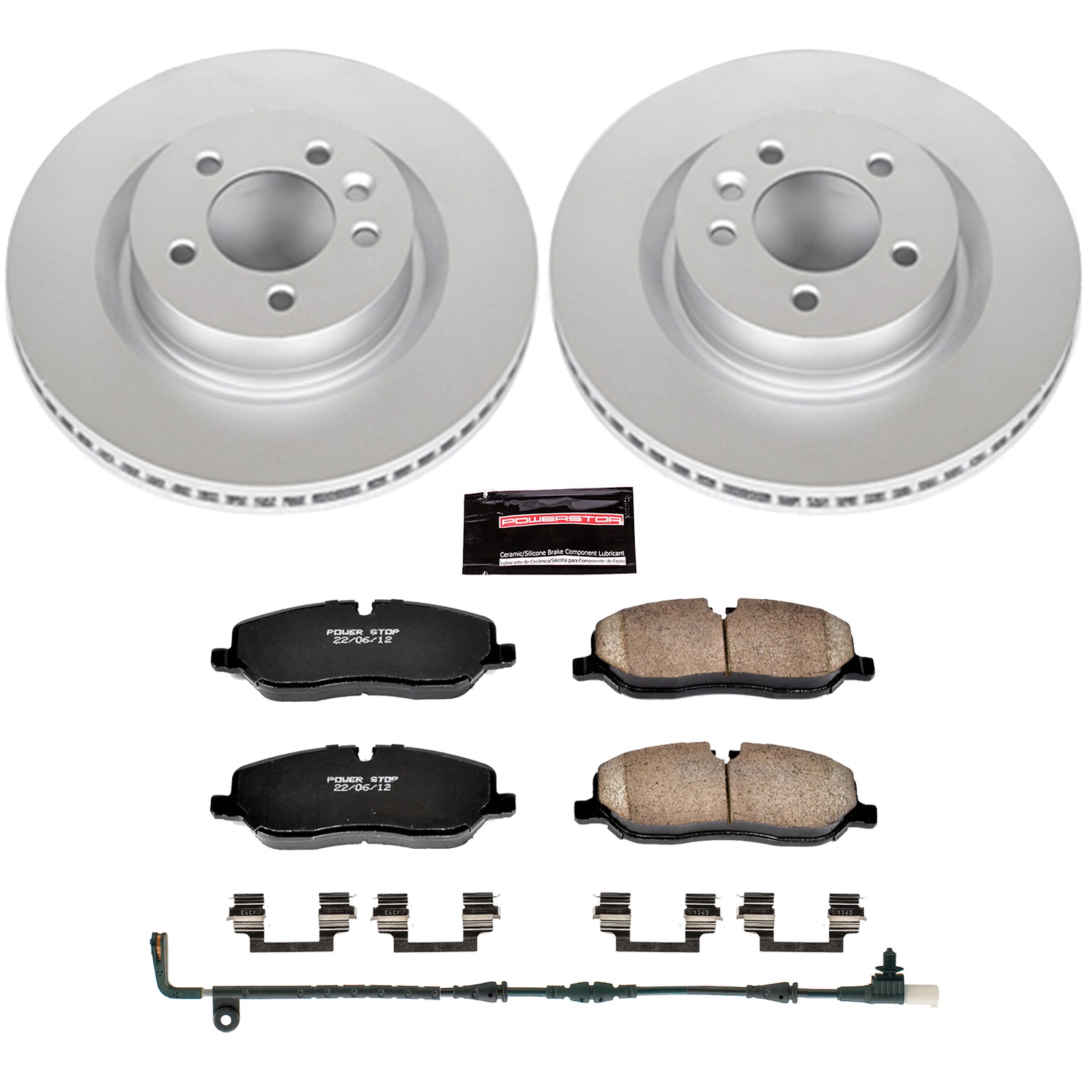 Power Stop - CRK6047 - Front - Disc Brake Pad and Rotor Kit