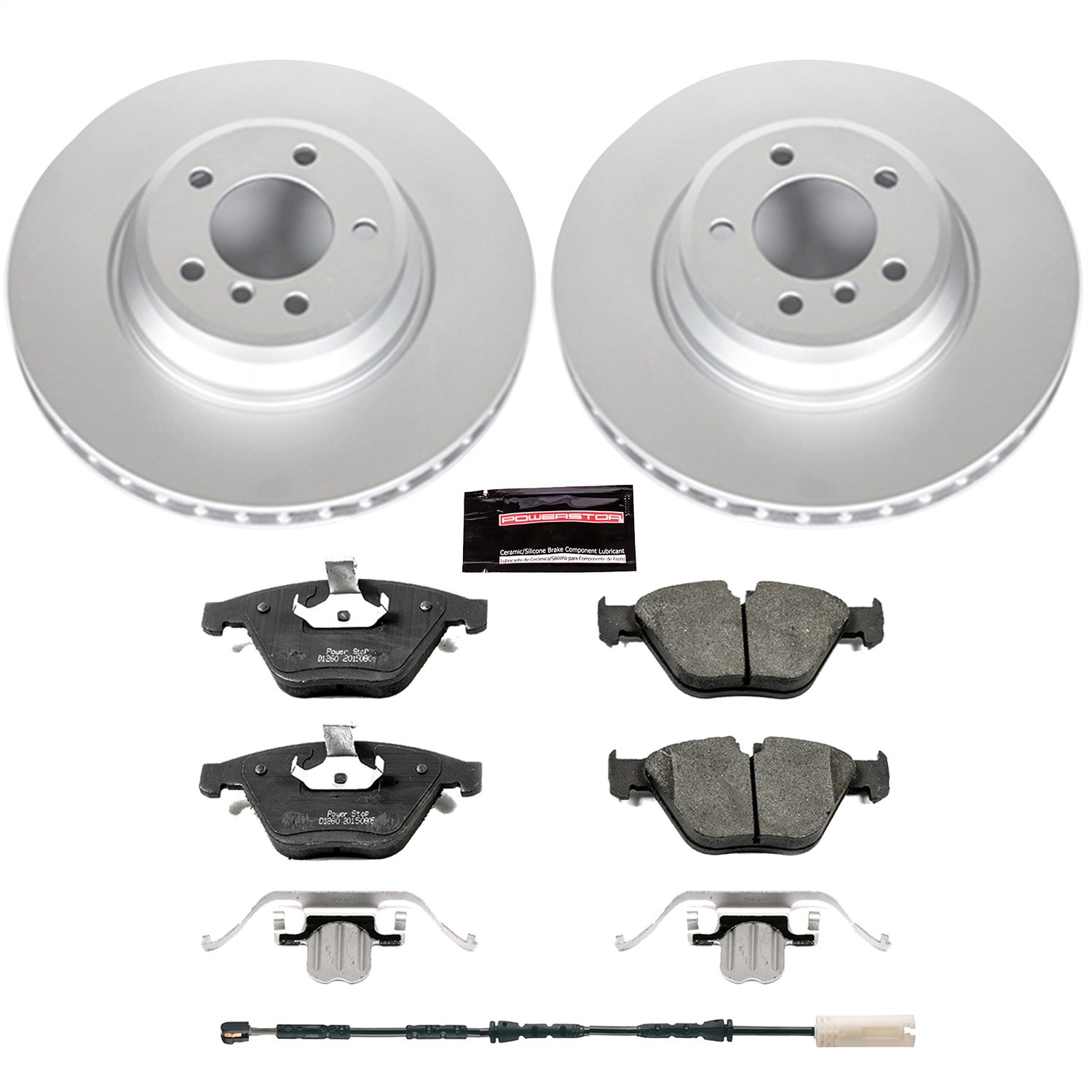 Power Stop - CRK6055 - Front - Disc Brake Pad and Rotor Kit