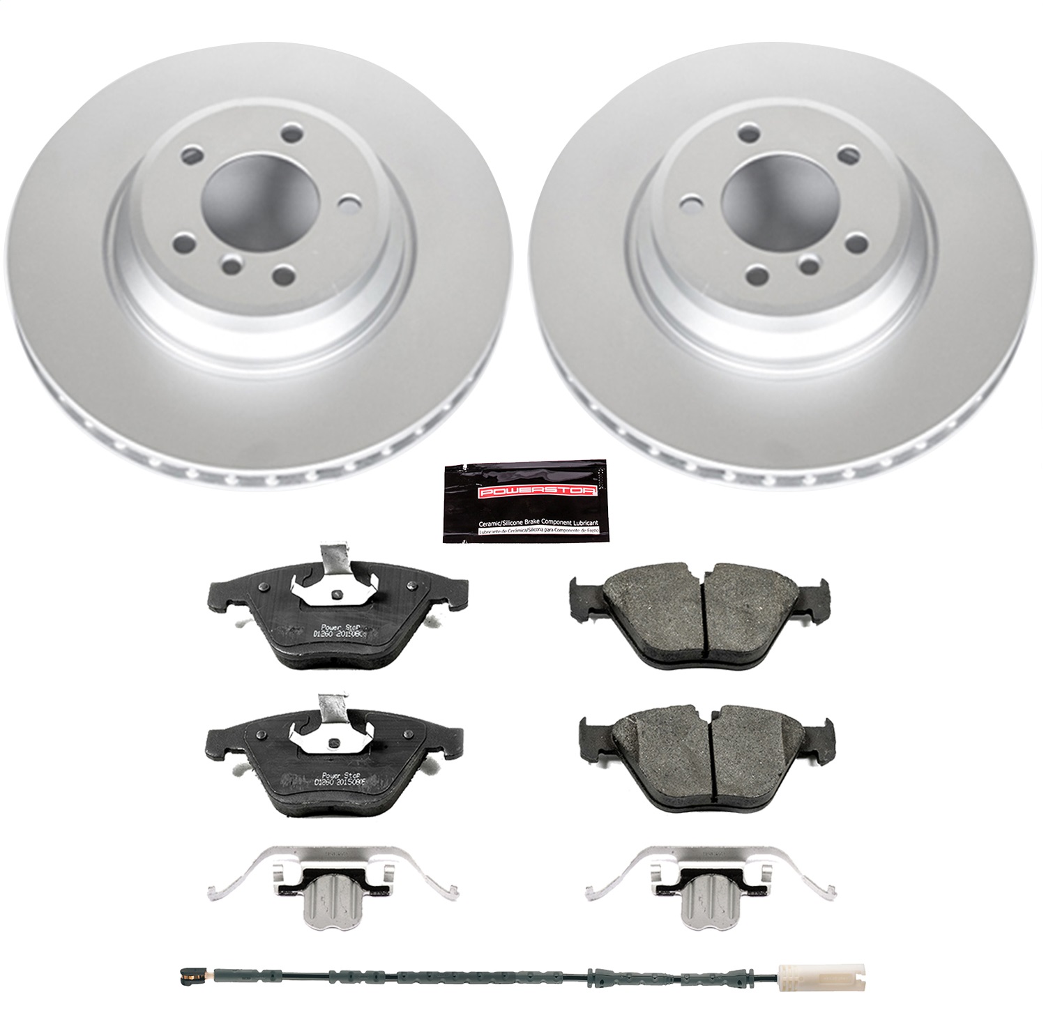 Power Stop - CRK6058 - Front - Disc Brake Pad and Rotor Kit