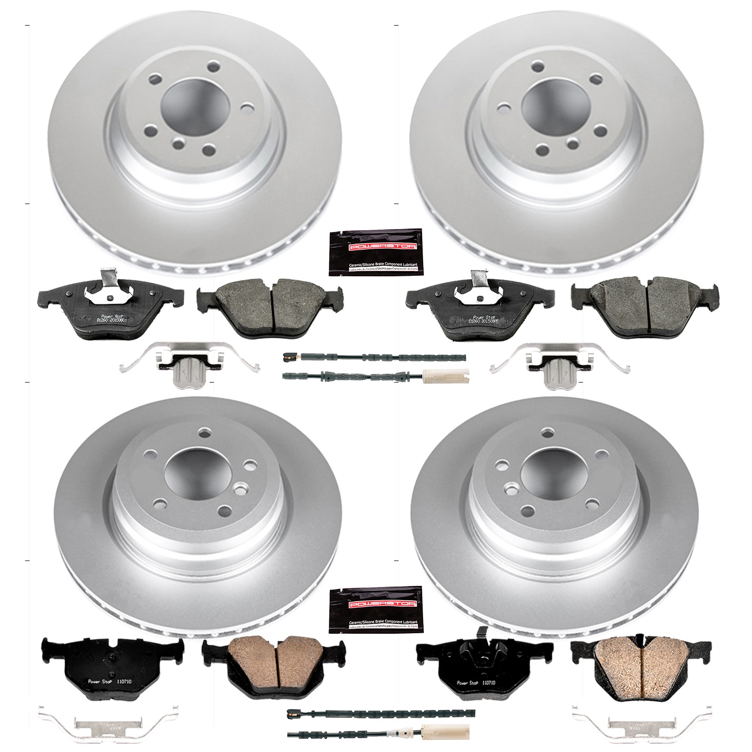 Power Stop - CRK6059 - Front and Rear - Disc Brake Pad and Rotor Kit