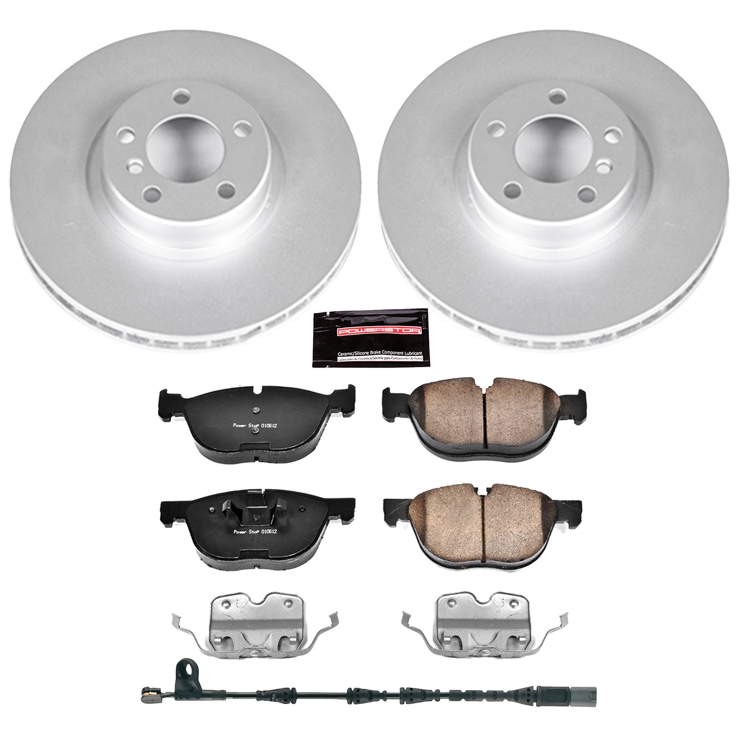 Power Stop - CRK6061 - Front - Disc Brake Pad and Rotor Kit