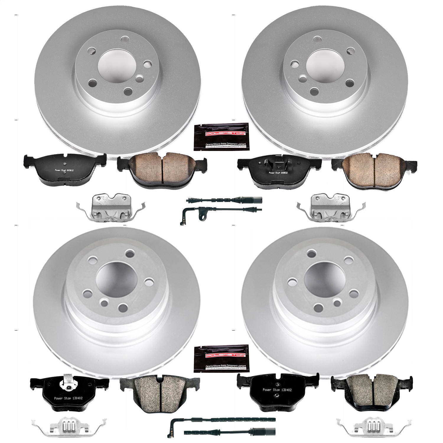 Power Stop - CRK6063 - Front and Rear - Disc Brake Pad and Rotor Kit