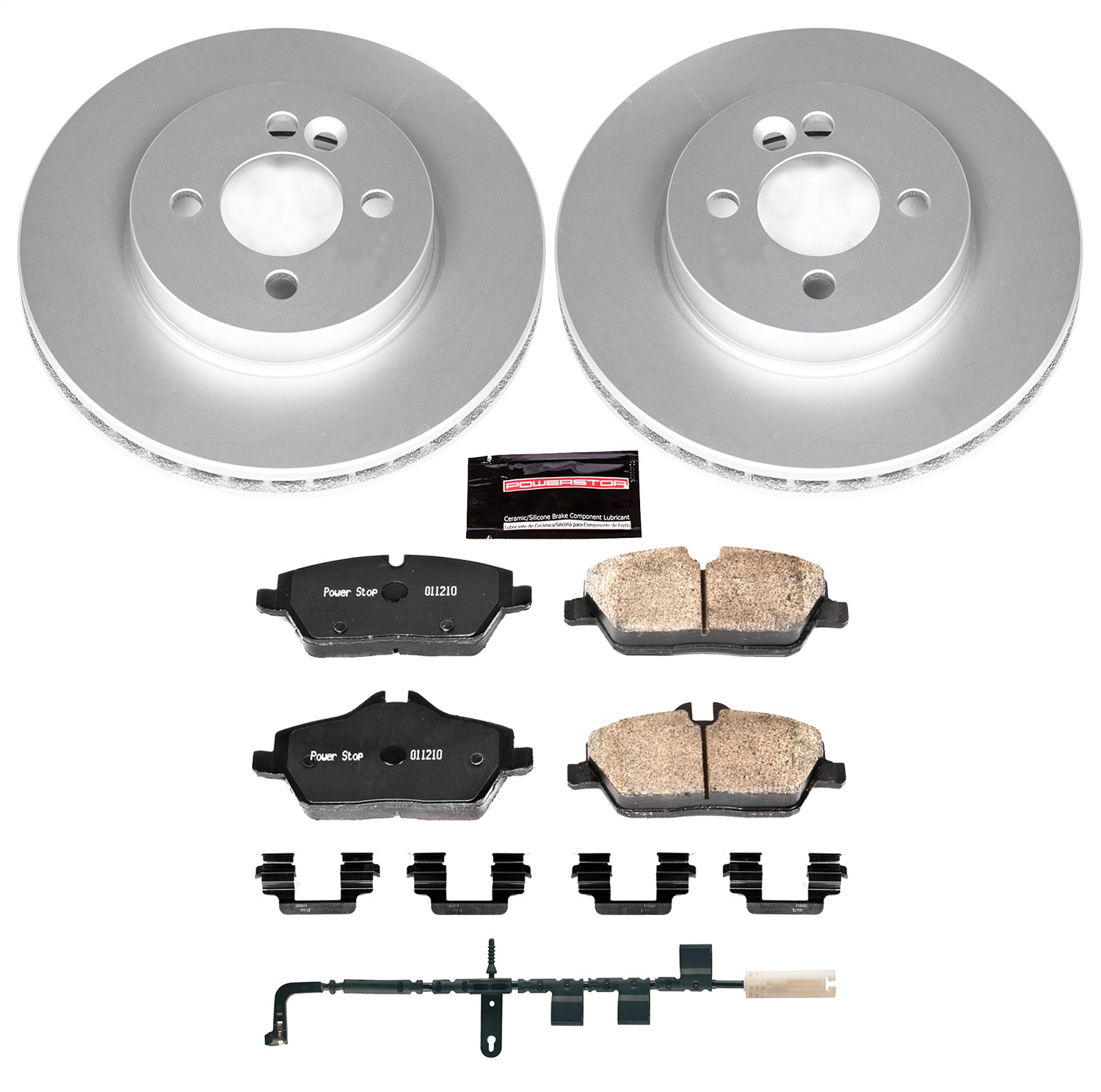 Power Stop - CRK6066 - Front - Disc Brake Pad and Rotor Kit