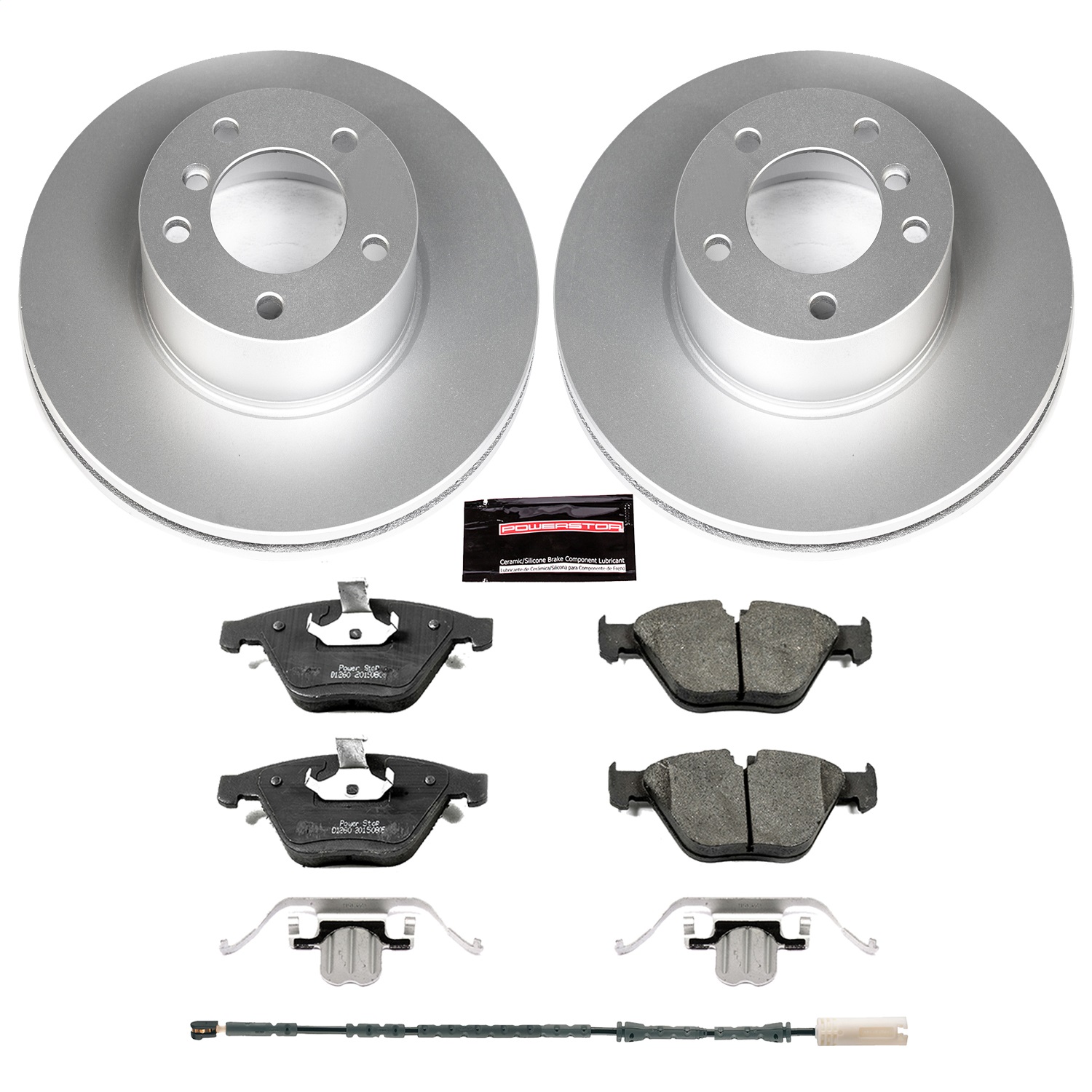 Power Stop - CRK6073 - Front - Disc Brake Pad and Rotor Kit