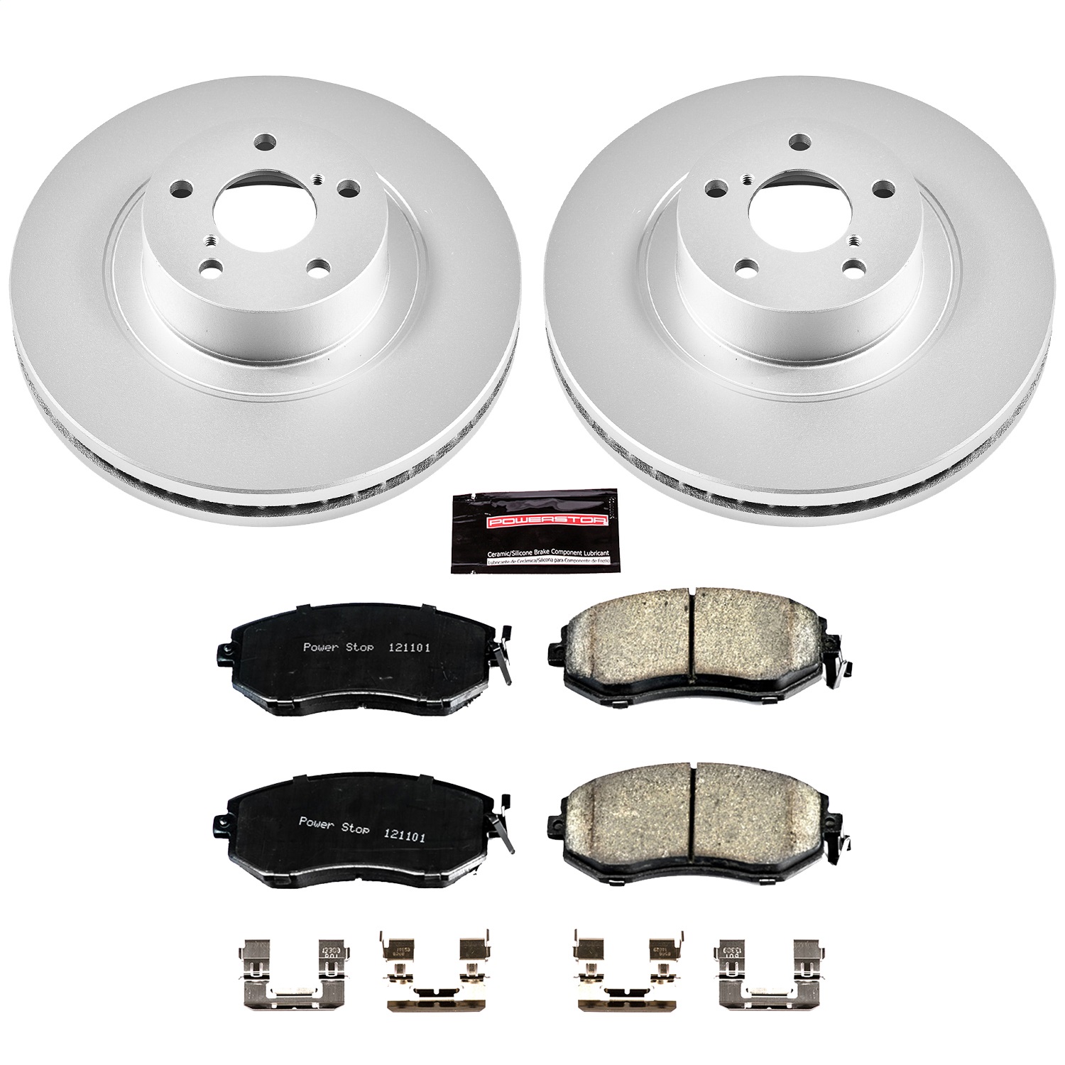 Power Stop - CRK6082 - Front - Disc Brake Pad and Rotor Kit