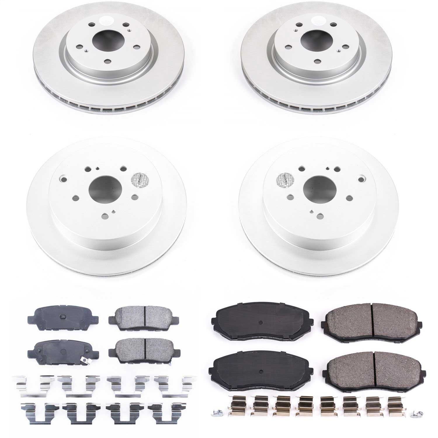Power Stop - CRK6090 - Front and Rear - Disc Brake Pad and Rotor Kit