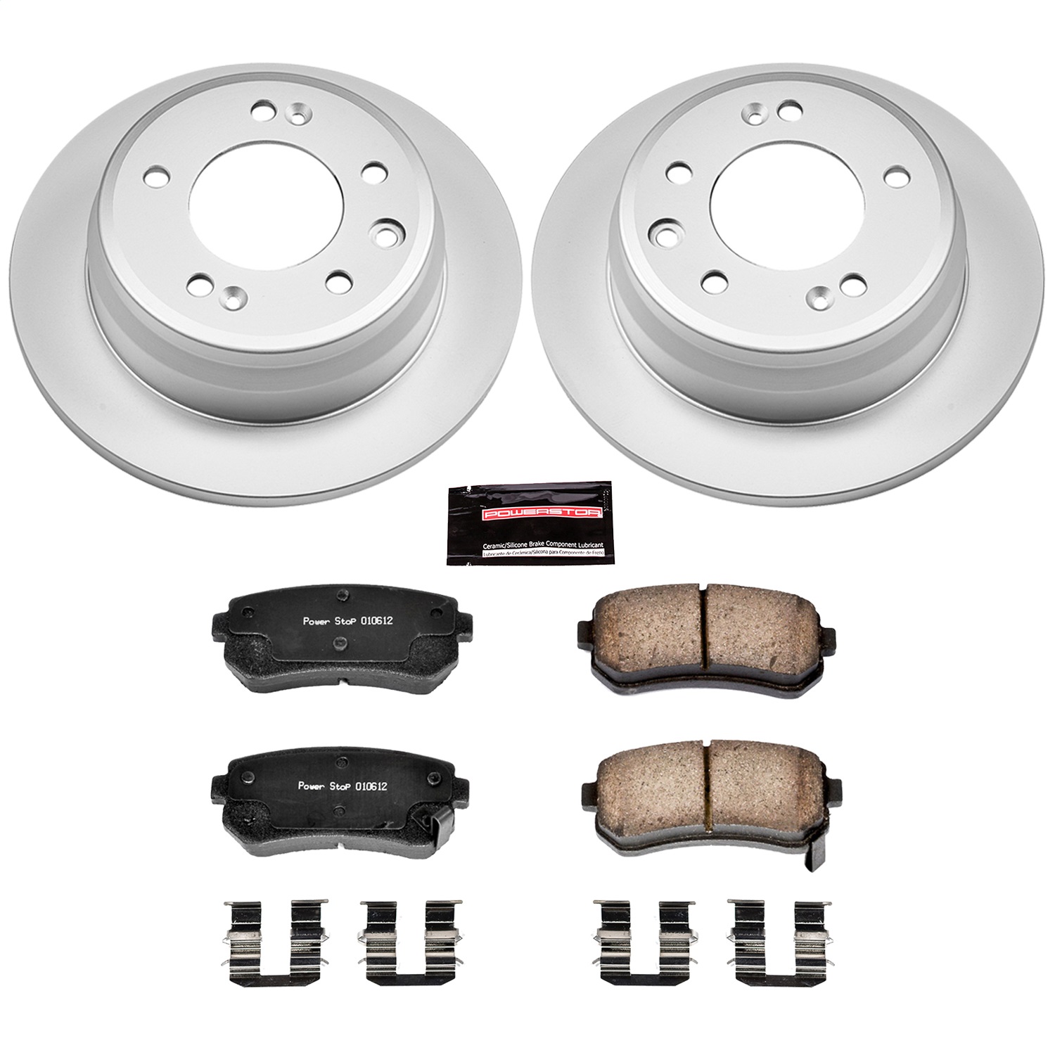 Power Stop - CRK6093 - Rear - Disc Brake Pad and Rotor Kit