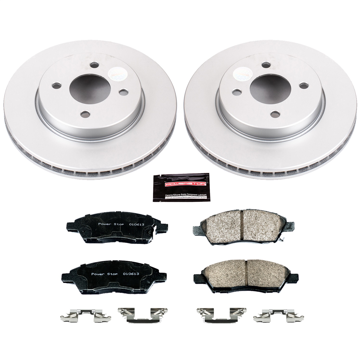 Power Stop - CRK6096 - Front - Disc Brake Pad and Rotor Kit