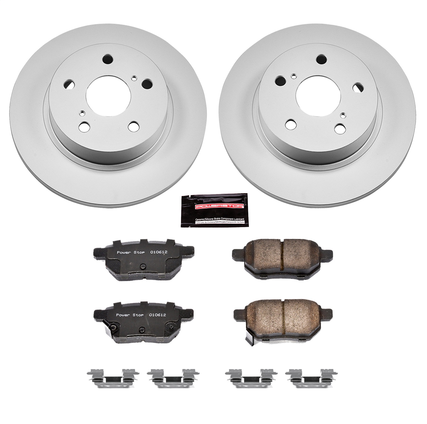 Power Stop - CRK6097 - Rear - Disc Brake Pad and Rotor Kit