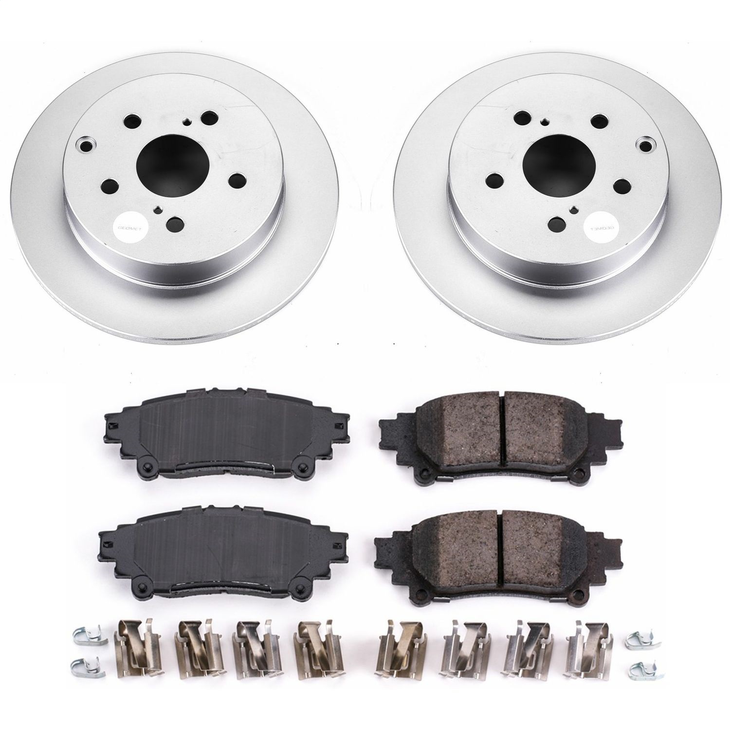 Power Stop - CRK6099 - Rear - Disc Brake Pad and Rotor Kit
