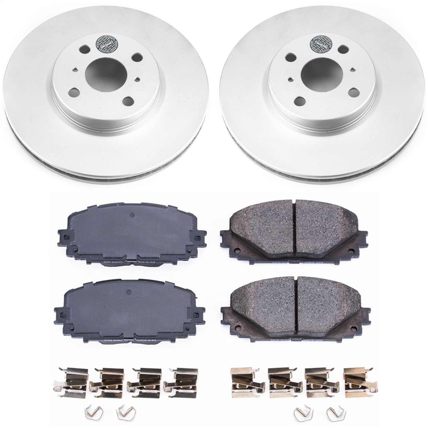 Power Stop - CRK6104 - Front - Disc Brake Pad and Rotor Kit