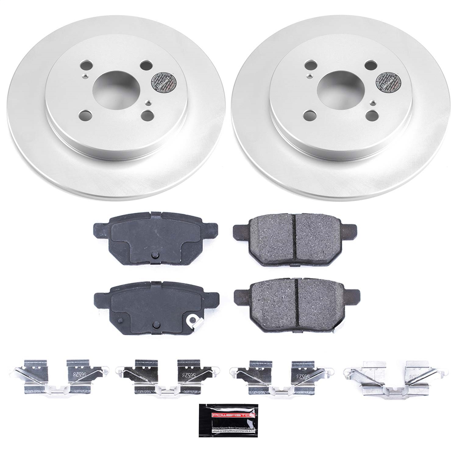 Power Stop - CRK6106 - Rear - Disc Brake Pad and Rotor Kit