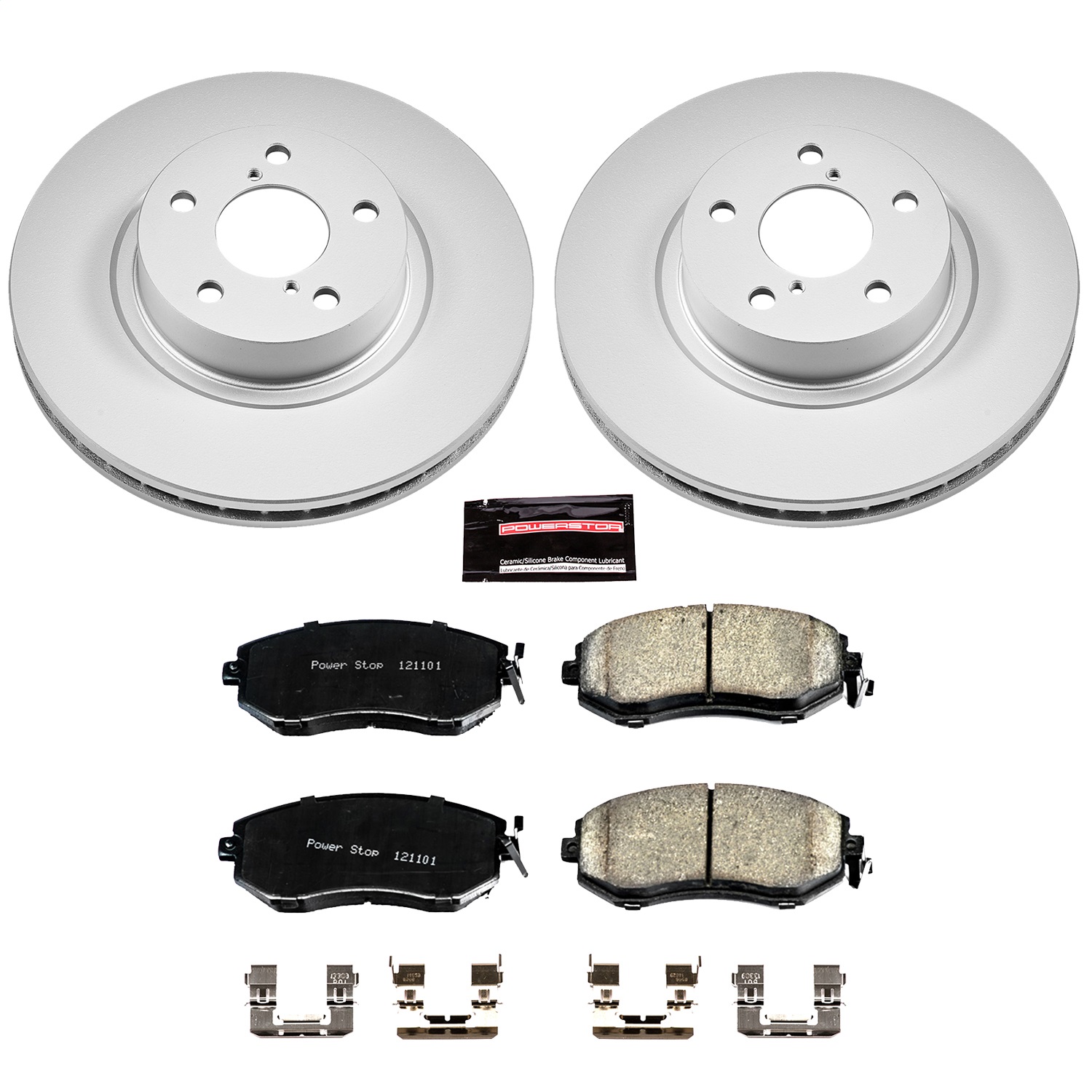 Power Stop - CRK6111 - Front - Disc Brake Pad and Rotor Kit