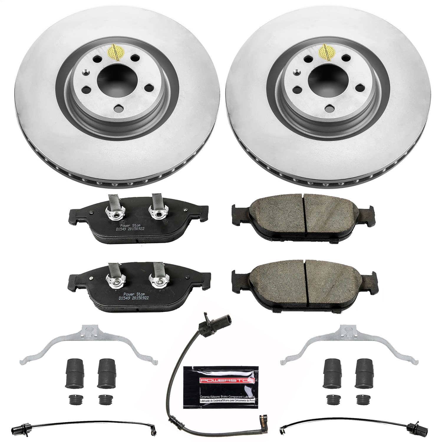 Power Stop - CRK6129 - Front - Disc Brake Pad and Rotor Kit