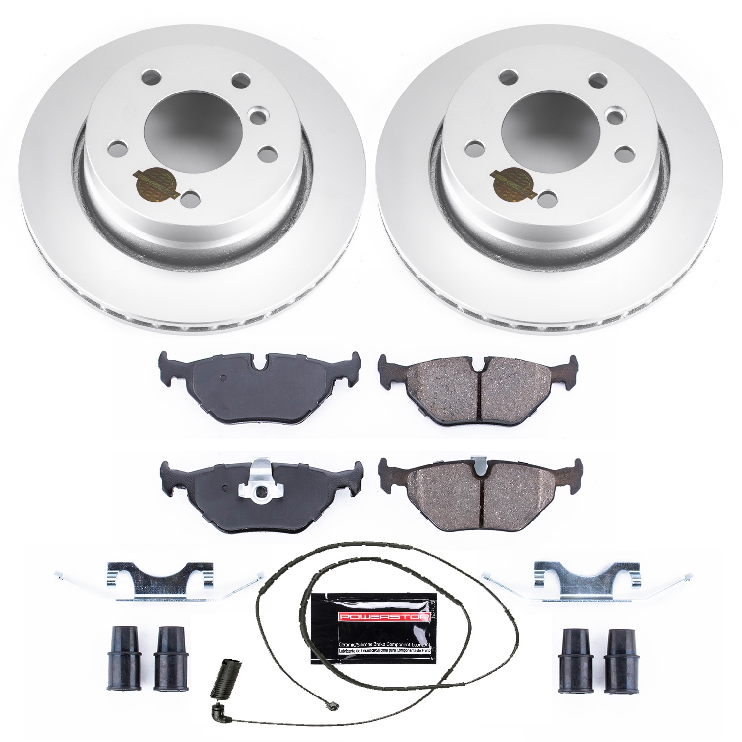 Power Stop - CRK613 - Rear - Disc Brake Pad and Rotor Kit