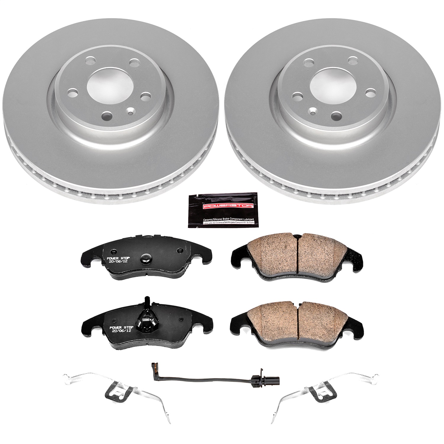Power Stop - CRK6133 - Front - Disc Brake Pad and Rotor Kit