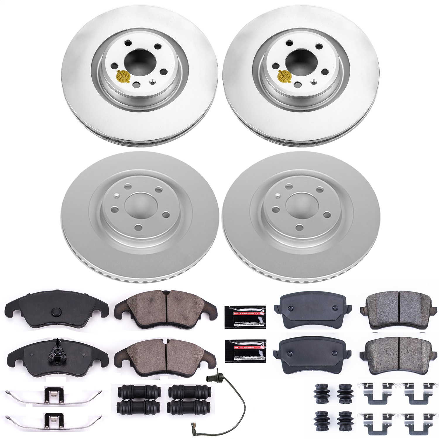 Power Stop - CRK6143 - Front and Rear - Disc Brake Pad and Rotor Kit
