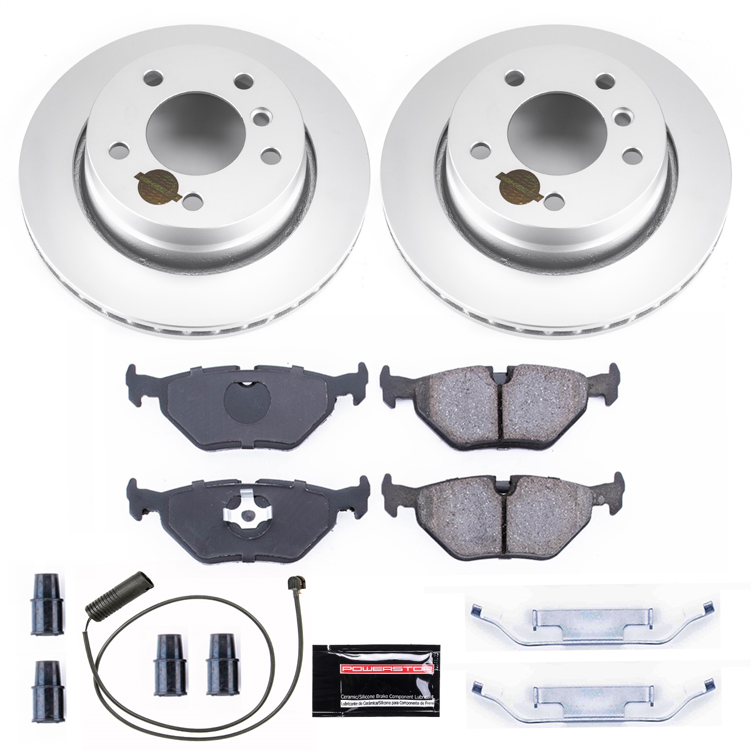 Power Stop - CRK615 - Rear - Disc Brake Pad and Rotor Kit