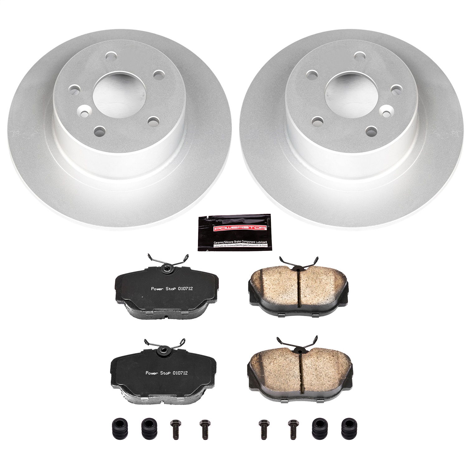 Power Stop - CRK6152 - Rear - Disc Brake Pad and Rotor Kit