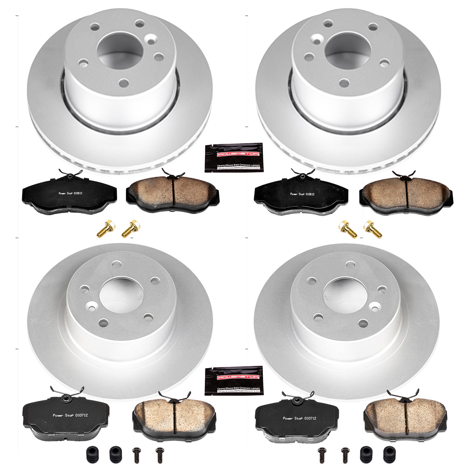 Power Stop - CRK6153 - Front and Rear - Disc Brake Pad and Rotor Kit