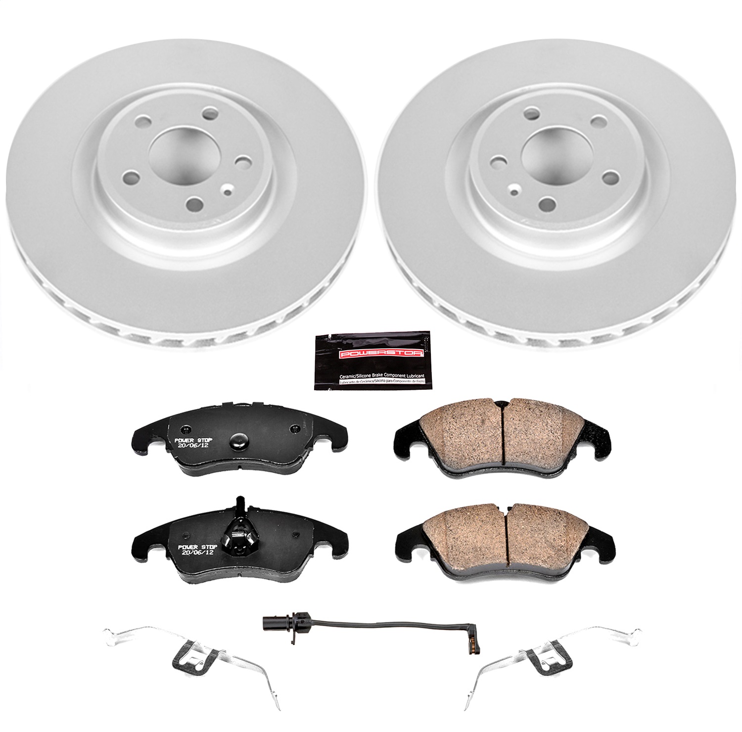 Power Stop - CRK6154 - Front - Disc Brake Pad and Rotor Kit