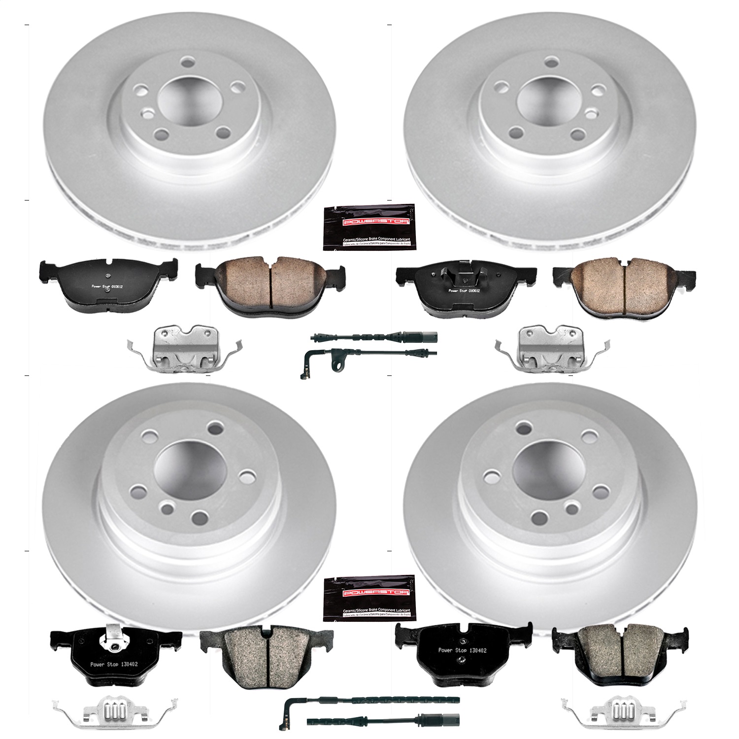 Power Stop - CRK6162 - Front and Rear - Disc Brake Pad and Rotor Kit