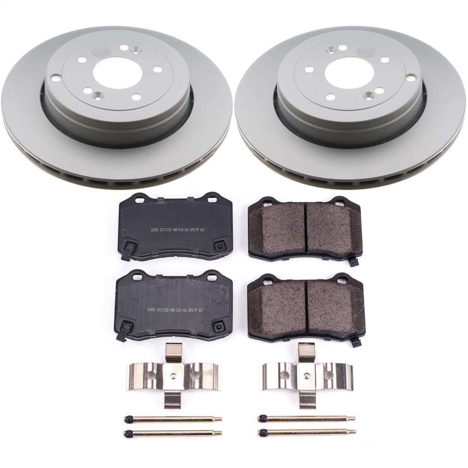 Power Stop - CRK6165 - Rear - Disc Brake Pad and Rotor Kit