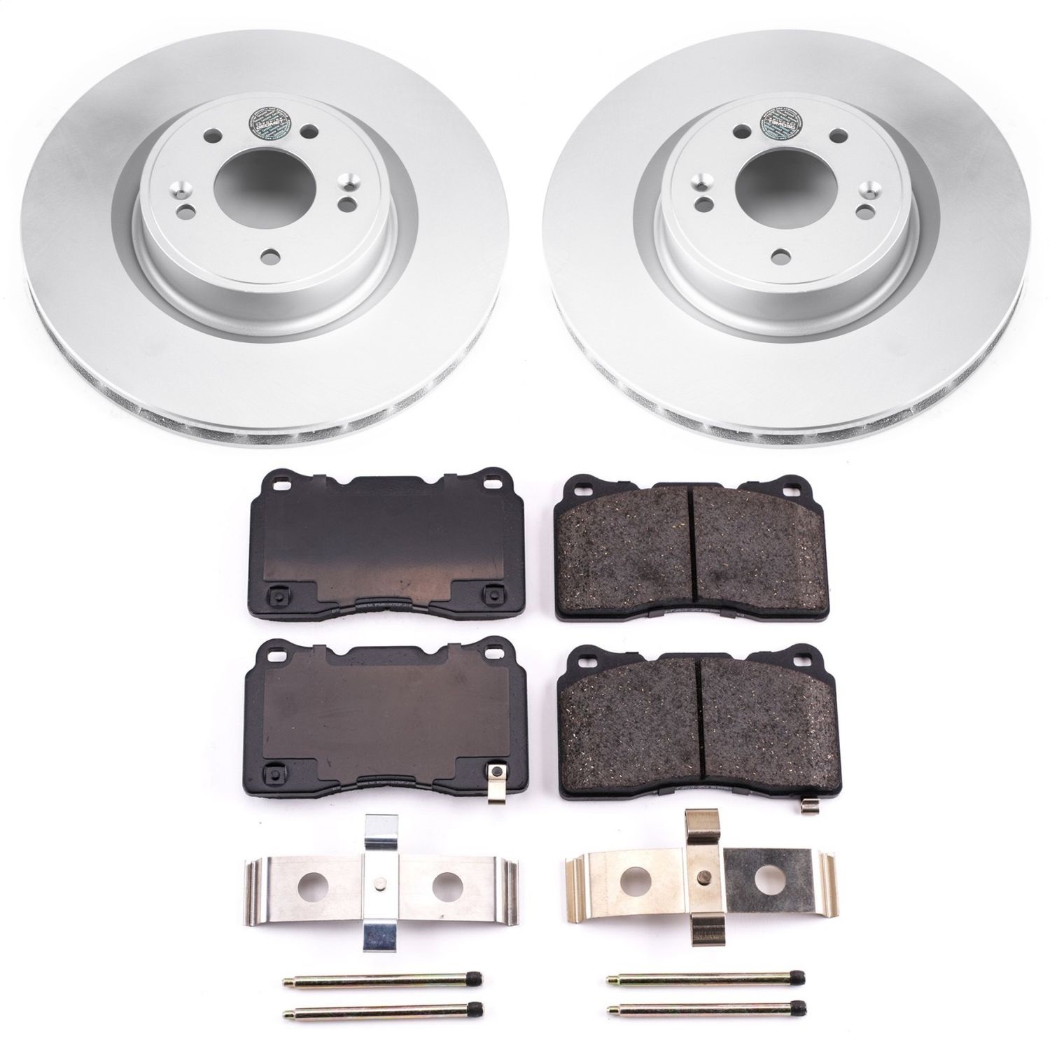 Power Stop - CRK6166 - Front - Disc Brake Pad and Rotor Kit