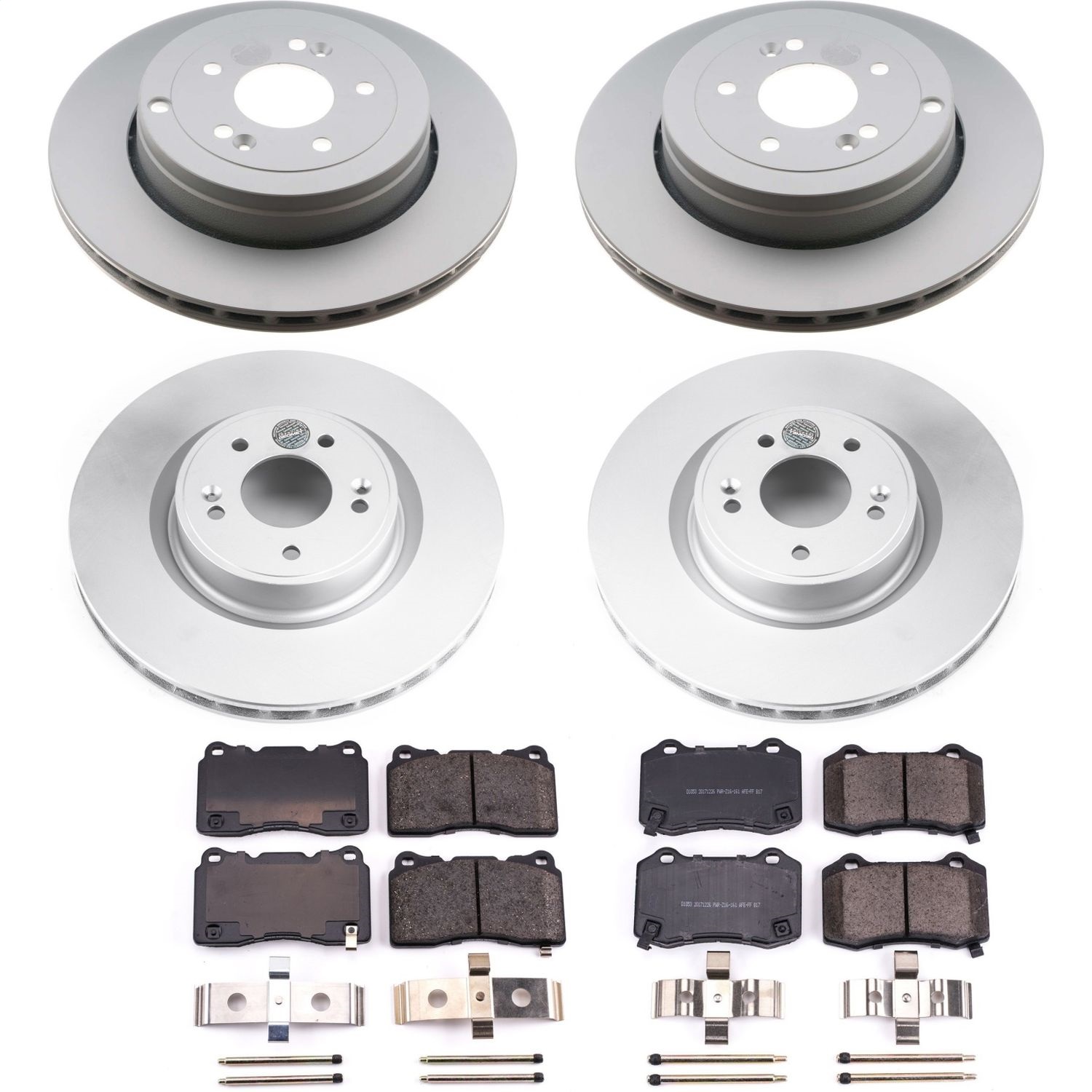 Power Stop - CRK6167 - Front and Rear - Disc Brake Pad and Rotor Kit
