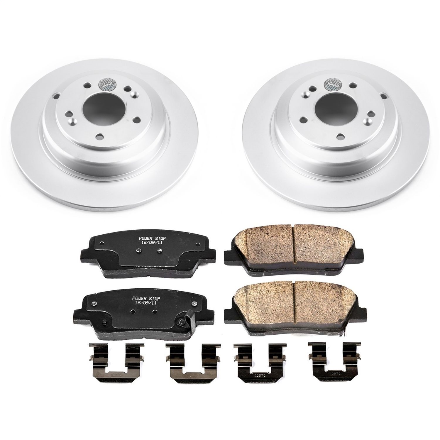 Power Stop - CRK6168 - Rear - Disc Brake Pad and Rotor Kit