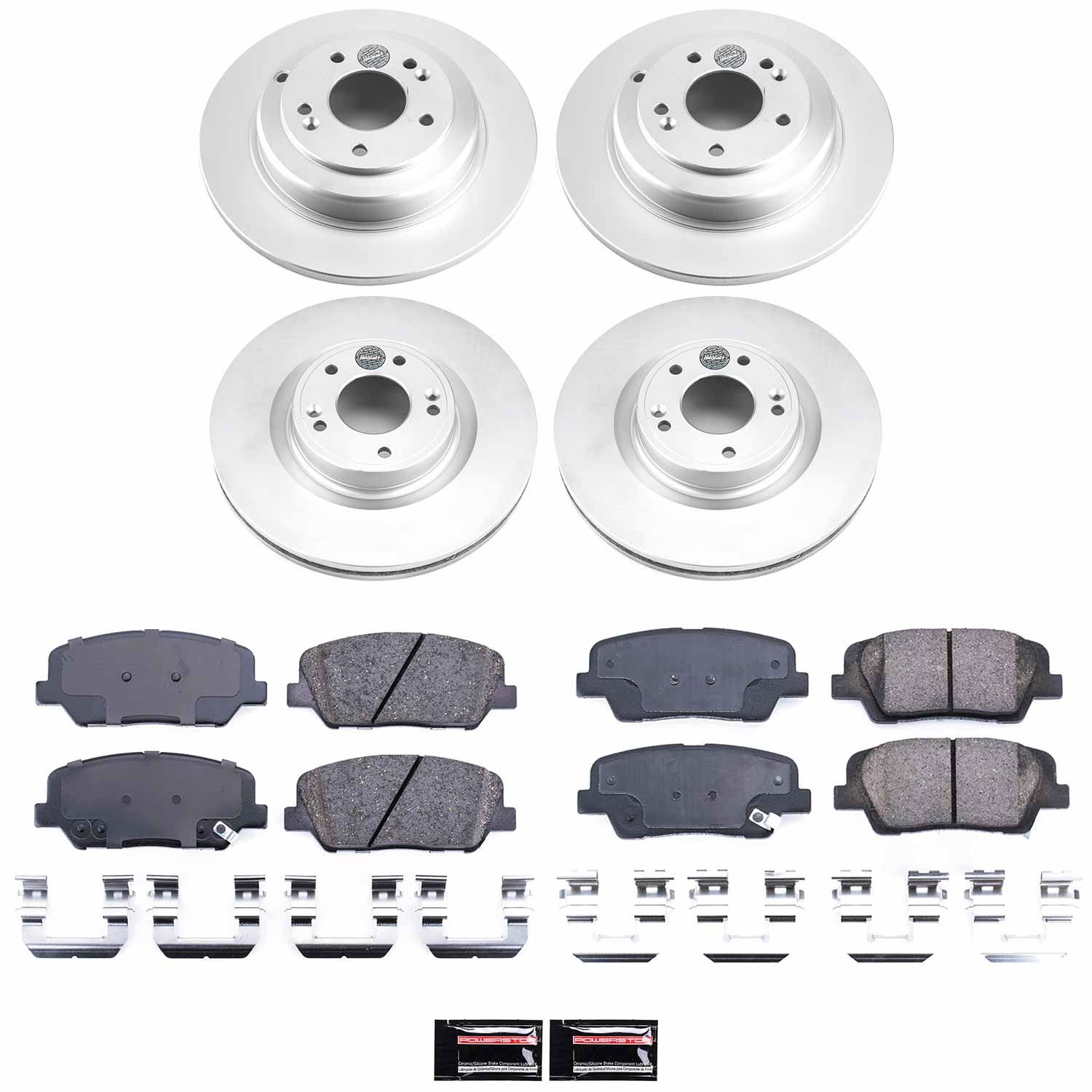Power Stop - CRK6170 - Front and Rear - Disc Brake Pad and Rotor Kit