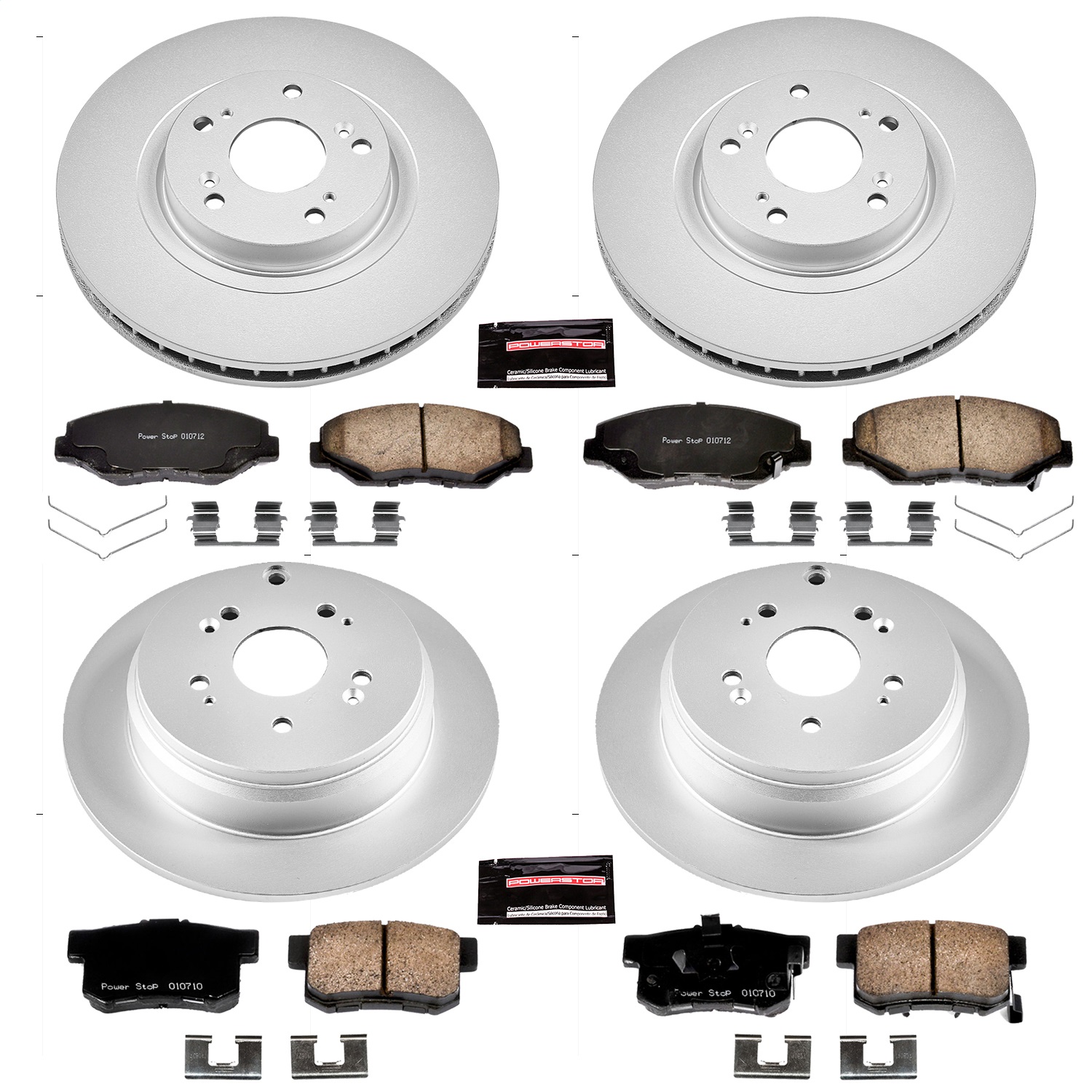Power Stop - CRK6173 - Front and Rear - Disc Brake Pad and Rotor Kit