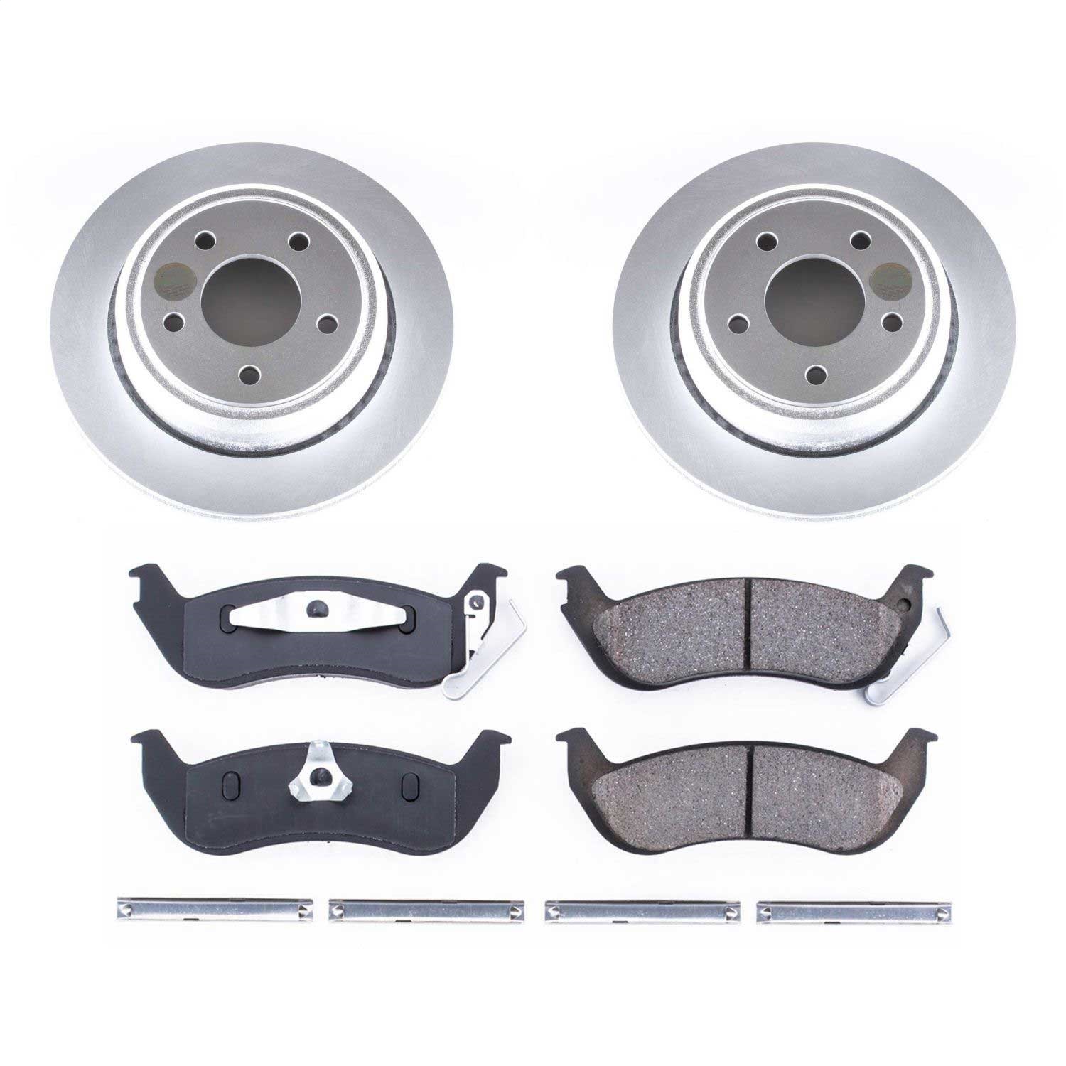 Power Stop - CRK6181 - Rear - Disc Brake Pad and Rotor Kit