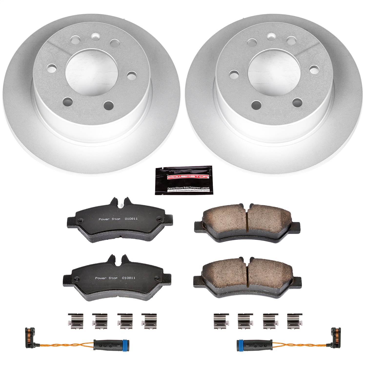 Power Stop - CRK6197 - Rear - Disc Brake Pad and Rotor Kit