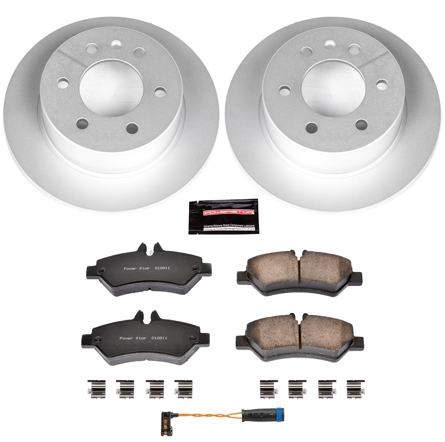 Power Stop - CRK6198 - Rear - Disc Brake Pad and Rotor Kit