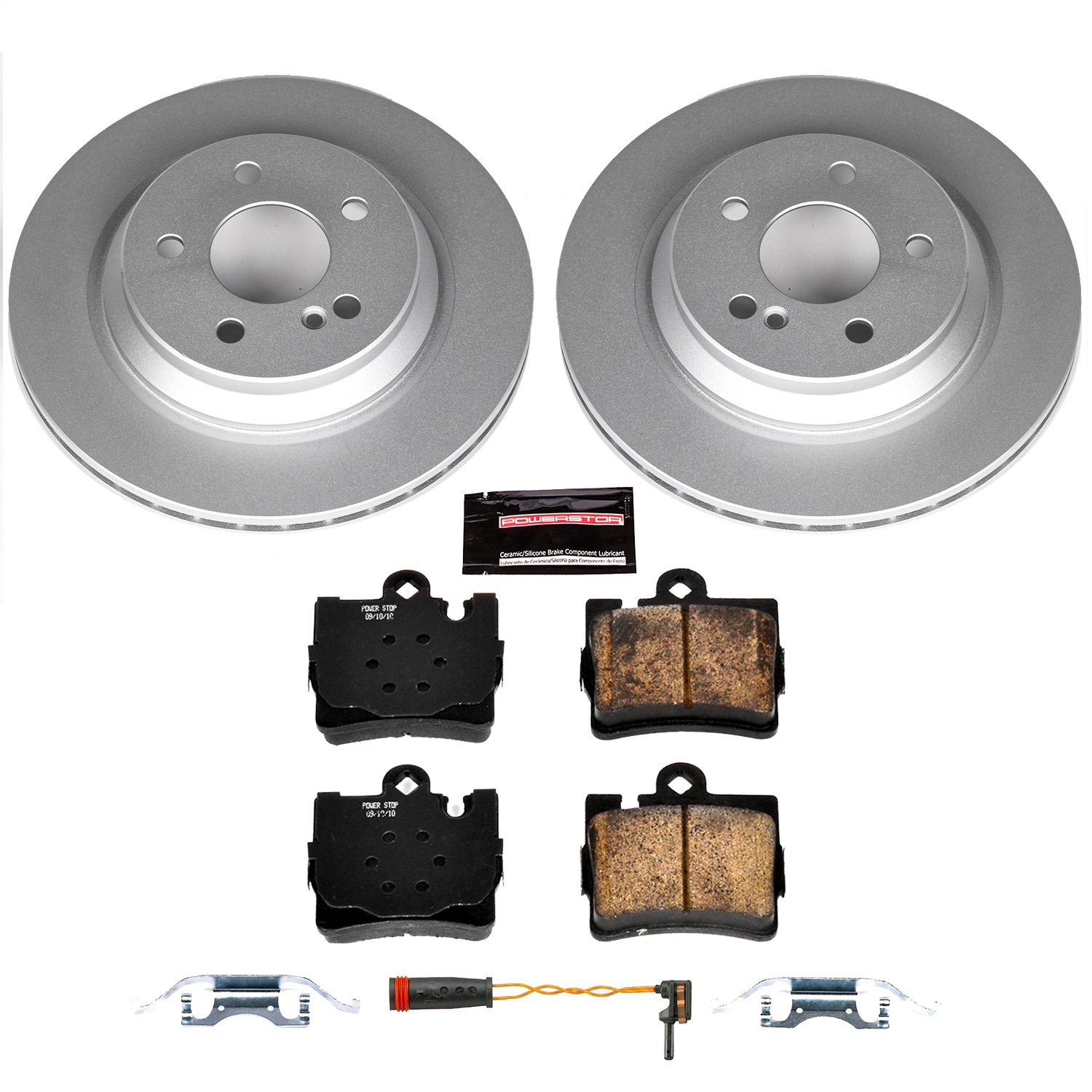 Power Stop - CRK6201 - Rear - Disc Brake Pad and Rotor Kit