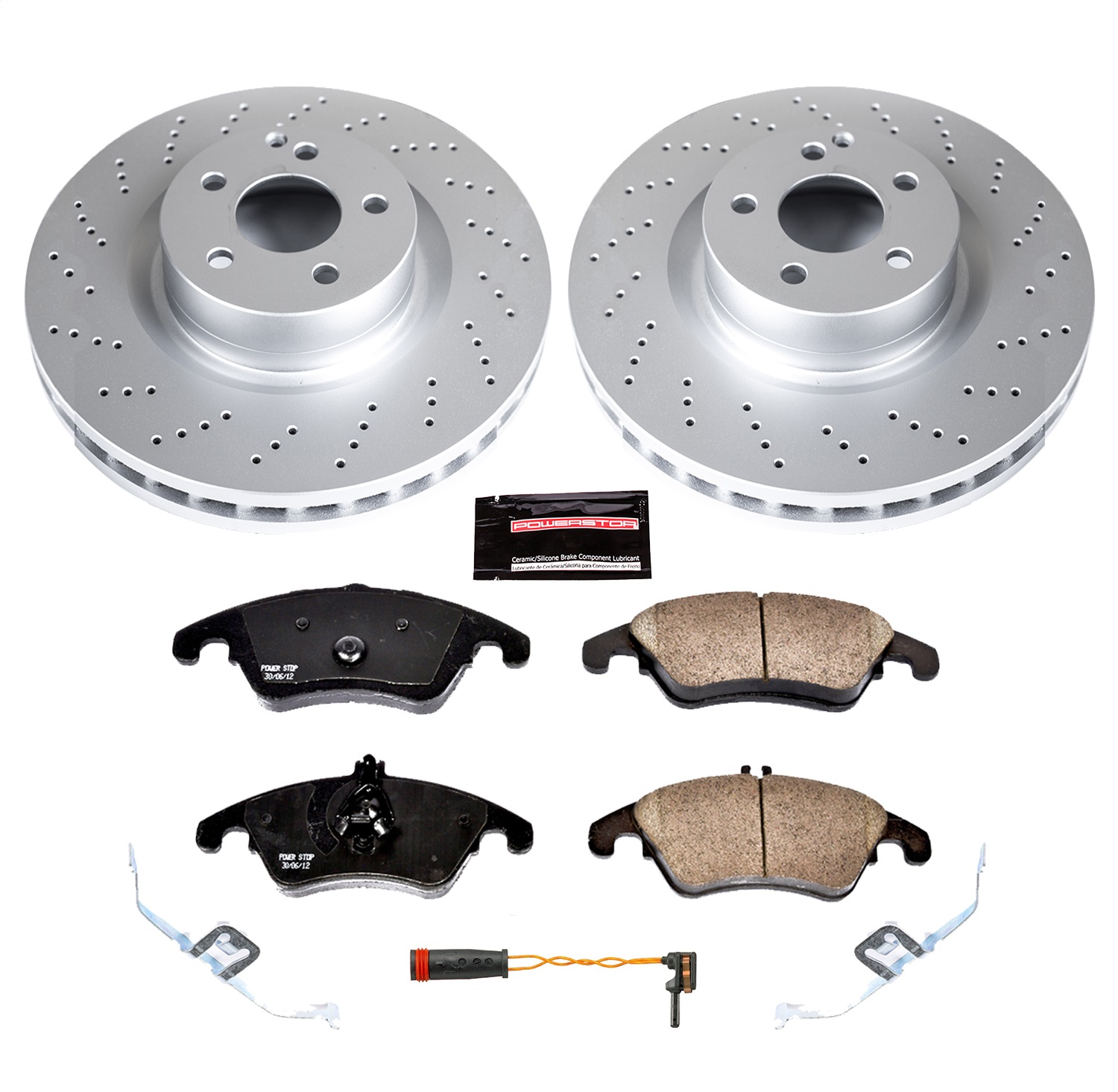 Power Stop - CRK6207 - Front - Disc Brake Pad and Rotor Kit