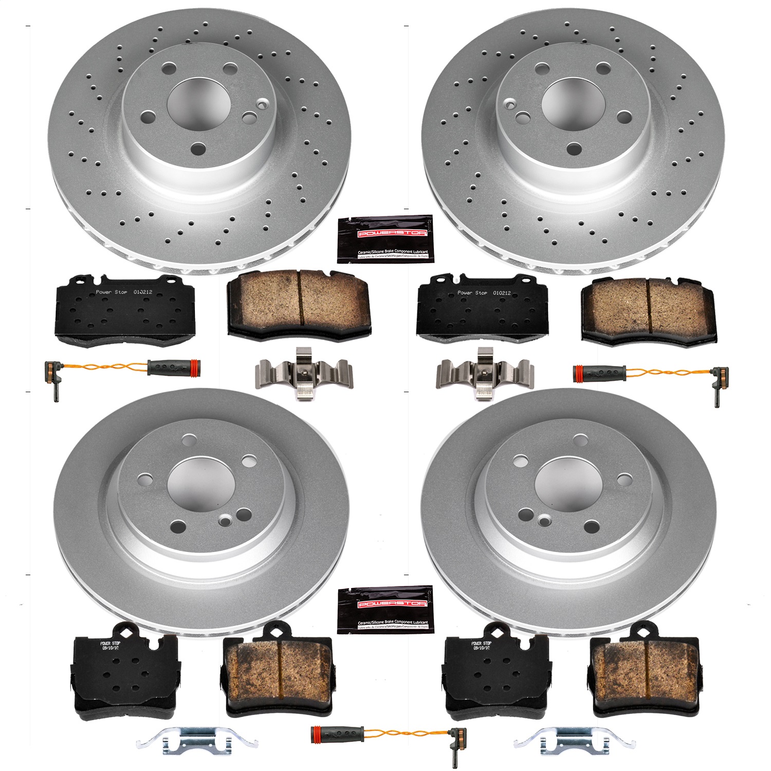 Power Stop - CRK6211 - Front and Rear - Disc Brake Pad and Rotor Kit