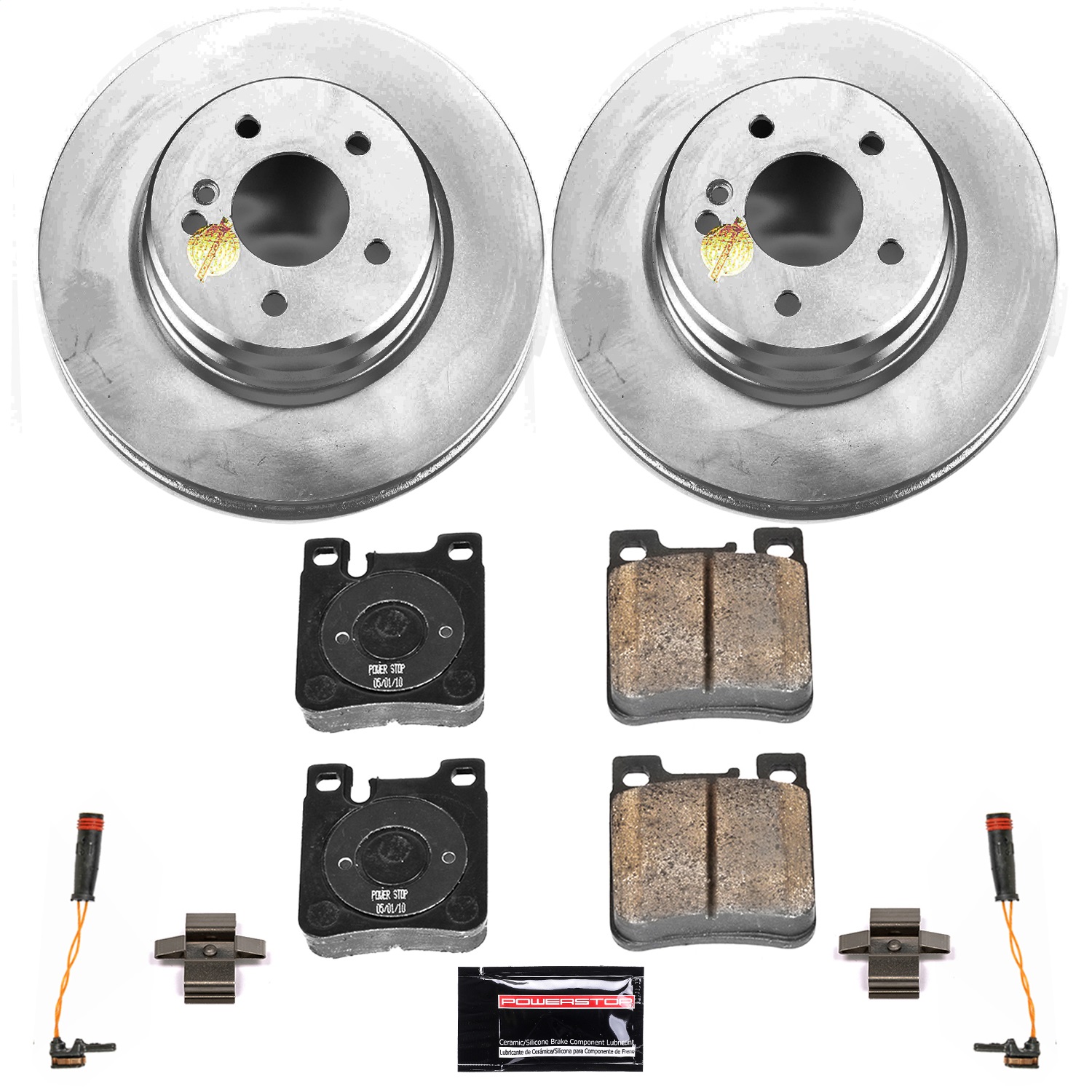 Power Stop - CRK6226 - Rear - Disc Brake Pad and Rotor Kit