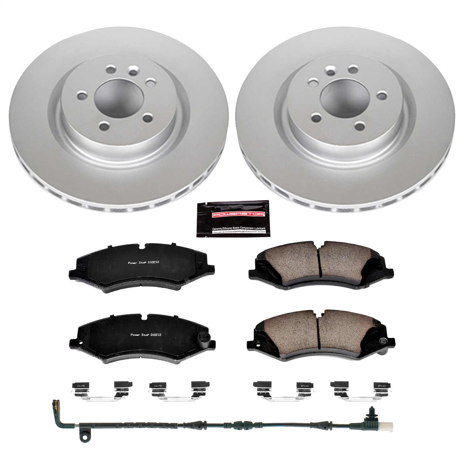 Power Stop - CRK6228 - Front - Disc Brake Pad and Rotor Kit