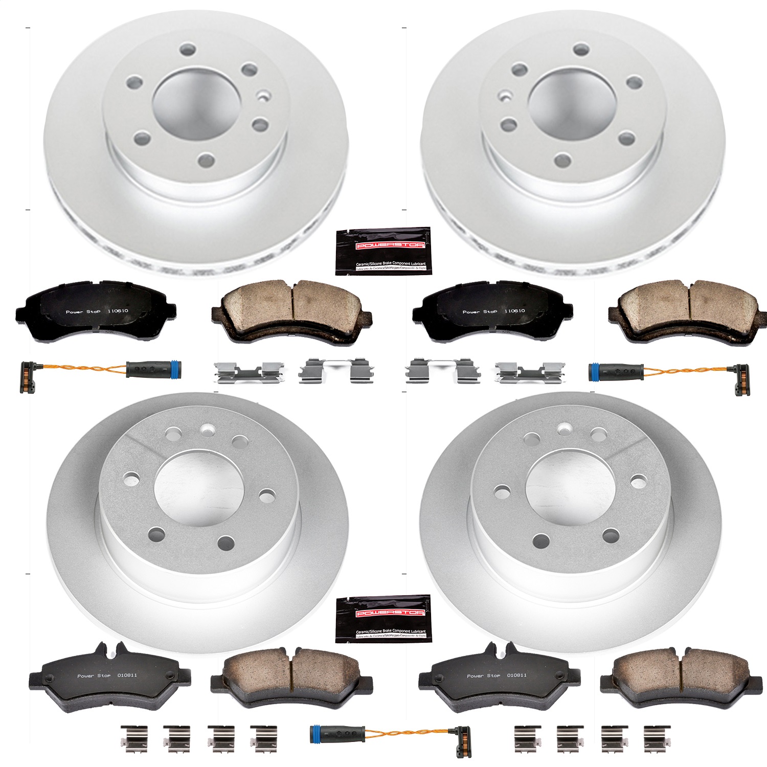 Power Stop - CRK6233 - Front and Rear - Disc Brake Pad and Rotor Kit