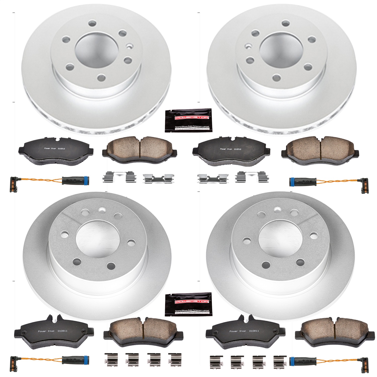 Power Stop - CRK6235 - Front and Rear - Disc Brake Pad and Rotor Kit