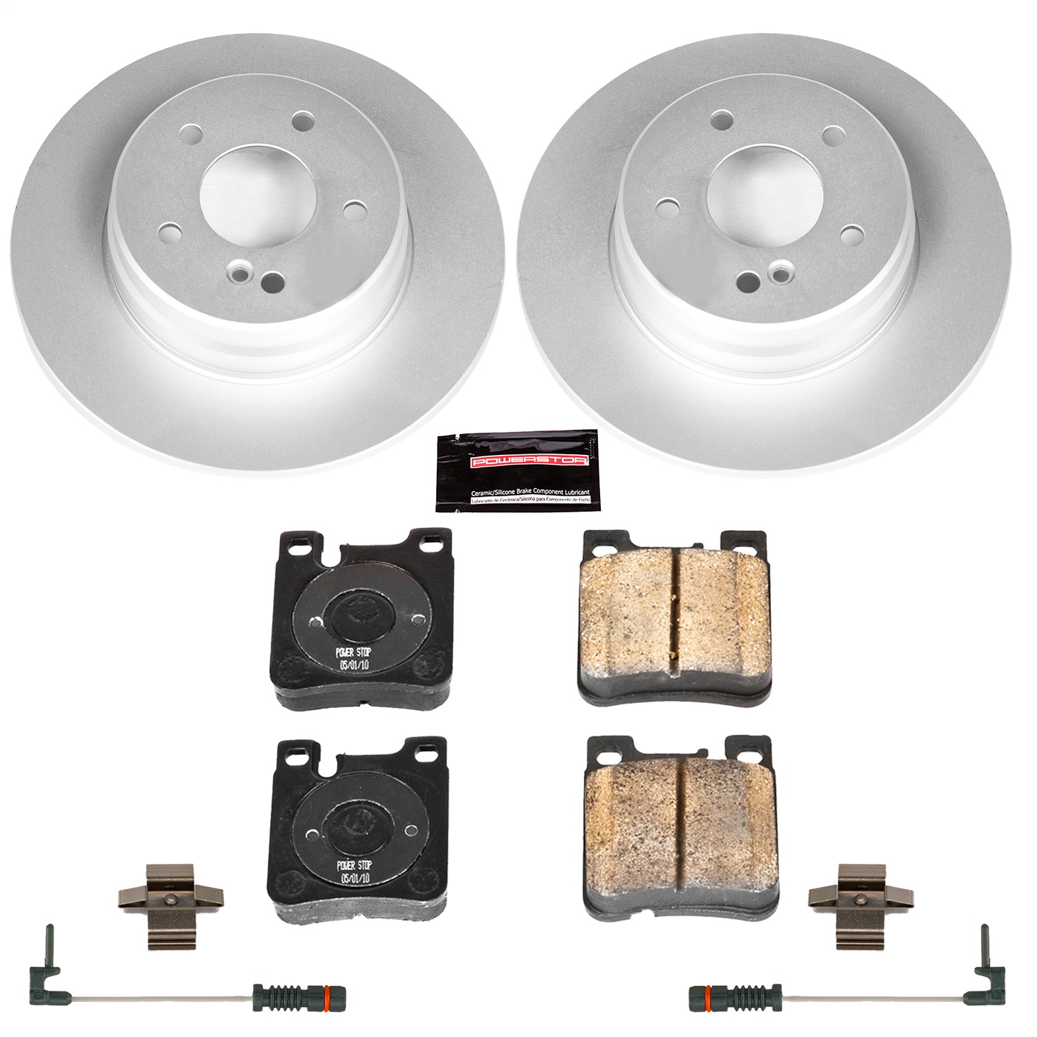Power Stop - CRK624 - Rear - Disc Brake Pad and Rotor Kit