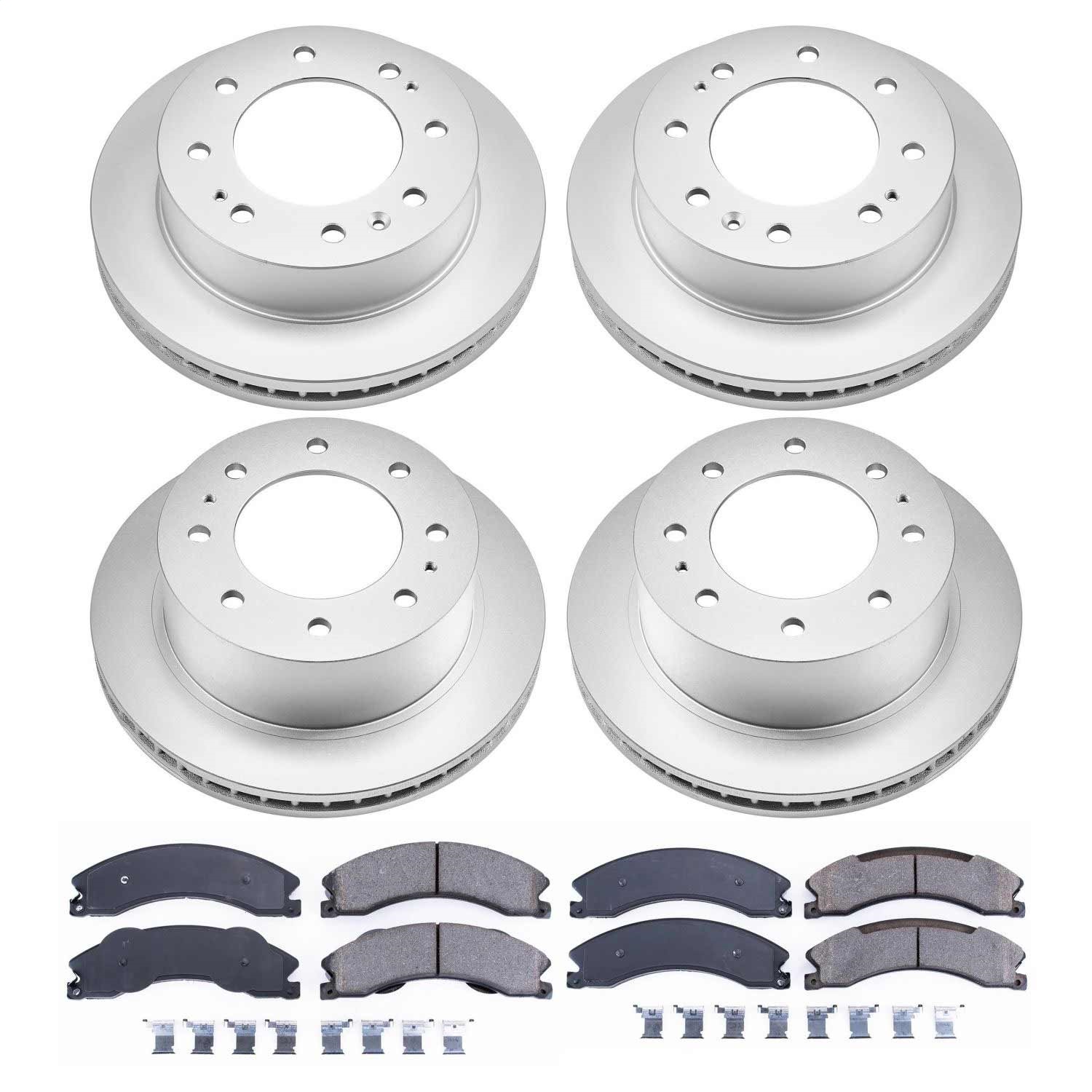Power Stop - CRK6259 - Front and Rear - Disc Brake Pad and Rotor Kit
