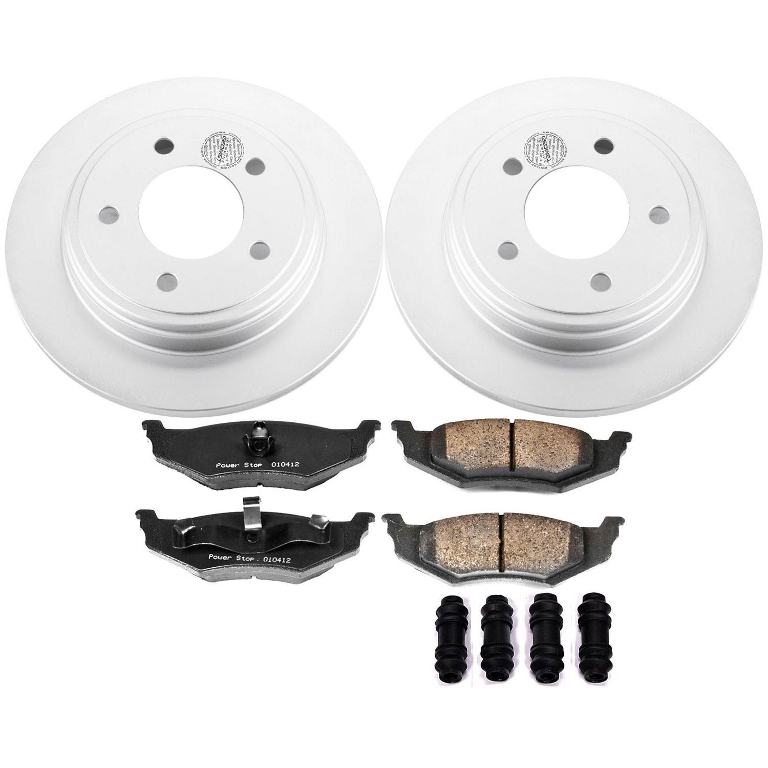 Power Stop - CRK6263 - Rear - Disc Brake Pad and Rotor Kit
