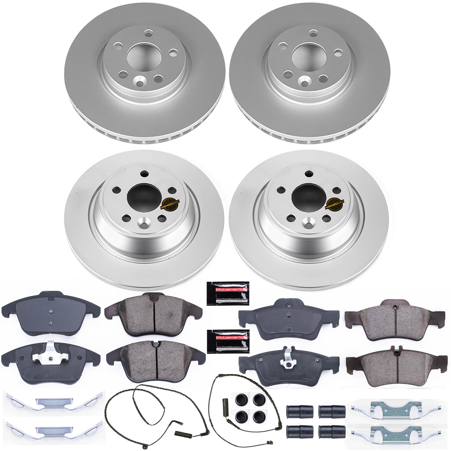 Power Stop - CRK6276 - Front and Rear - Disc Brake Pad and Rotor Kit