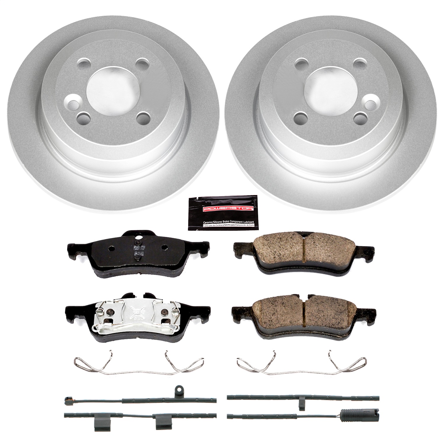 Power Stop - CRK6280 - Rear - Disc Brake Pad and Rotor Kit