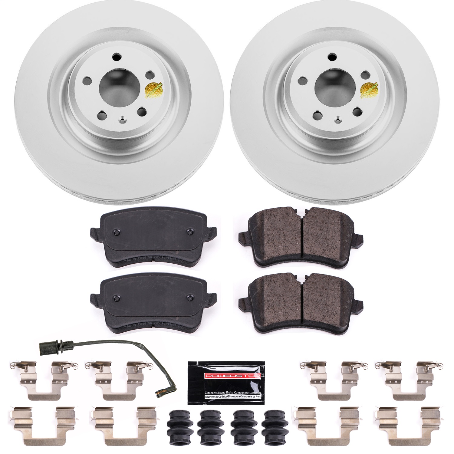 Power Stop - CRK6287 - Rear - Disc Brake Pad and Rotor Kit